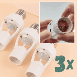 3X Mozgásérzékelős izzó adapter – Autoglow
