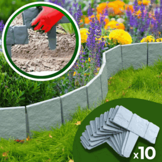 10x Kerti szegély kőhatású kivitelben – StoneEdge